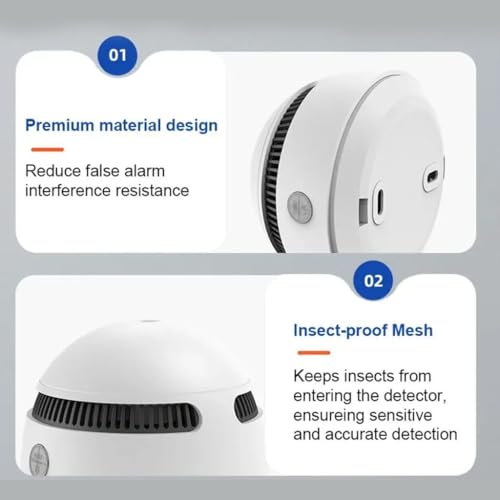 amiciSmart WiFi Smoke Detector with Photoelectric Sensor | SmartLife App Fire Alarm Sensor | 85dB Loud Alert | Battery Operated | 10-Year Life | Remote Monitoring & Test Function - Image 5