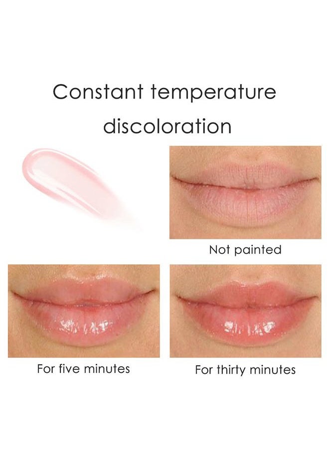 BINGBRUSH 2 Pcs Color Changing Lip Gloss Lip Oil Tinted, Pink Magic Mood Lipstick,Temperature Color Change Lip Stain Lip Balm, Longlasting Lips Will Not Dry Out  - Image 4