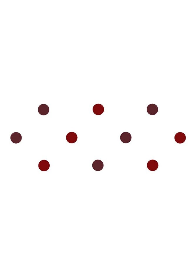 Comet Busters Round Velvet Red and Maroon Bindi (8 mm) (BIN992) - Image 1