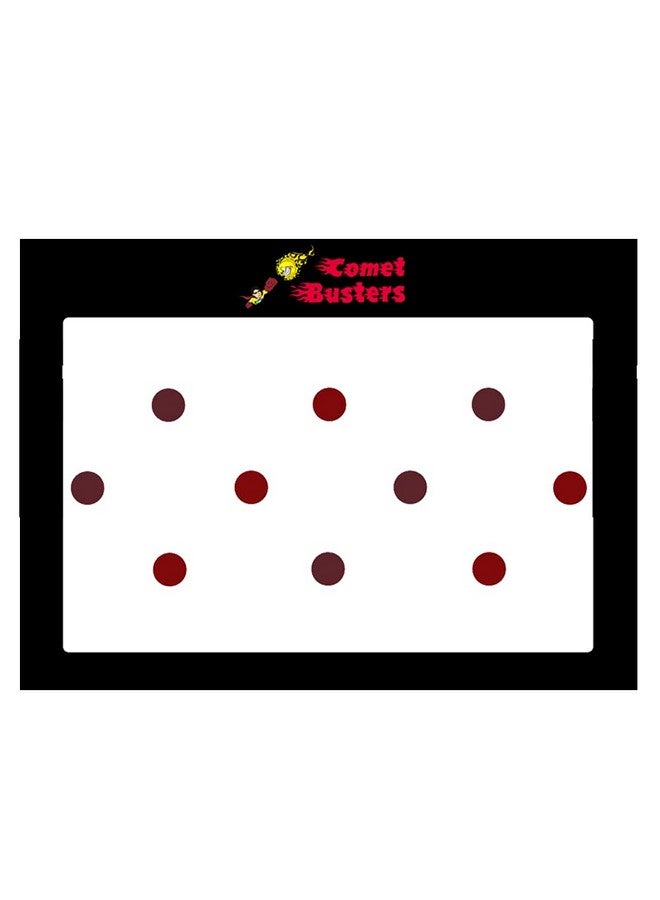 Comet Busters Round Velvet Red and Maroon Bindi (8 mm) (BIN992) - Image 3