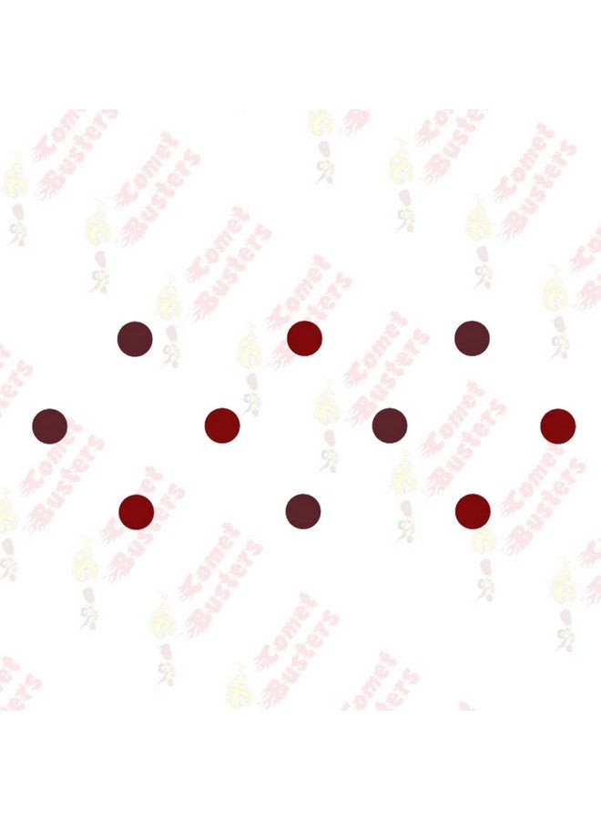 Comet Busters Round Velvet Red and Maroon Bindi (8 mm) (BIN992) - Image 4