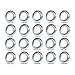 Ledvillage Pack of 20 Round 304 Stainless Steel Trim Cover for 34 Inch Small Clearance Trailer Truck Side Marker Lights Flush Mount Button Lamps Bus 304Ring - Image 2