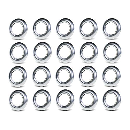 Ledvillage Pack of 20 Round 304 Stainless Steel Trim Cover for 34 Inch Small Clearance Trailer Truck Side Marker Lights Flush Mount Button Lamps Bus 304Ring - Image 1
