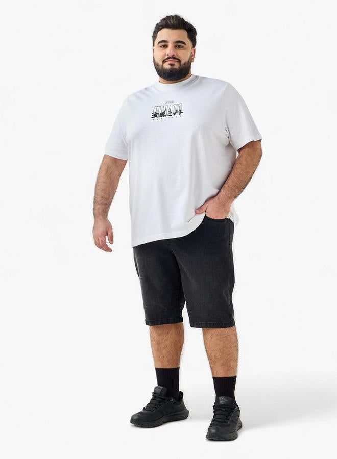 ماكسيم تيشيرت رجالي بطبعة ميناتو ناميكازي بياقة دائرية وأكمام قصيرة بقصة عادية - Image 2