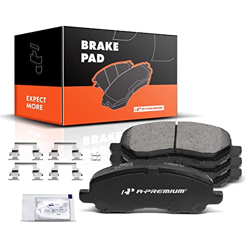 A-Premium Front Ceramic Disc Brake Pads Set Compatible with Select Chrysler, Dodge, Jeep and Mitsubishi Models - 200, Sebring, Avenger, Caliber, Stratus, Compass, Patriot, Eclipse, Galant, Lancer, RVR - Image 1