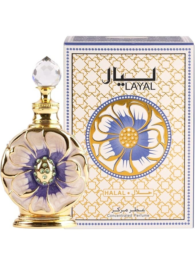 Oud Khaleeji "Oud Khaleeji ATTAR LAYAL 12ml Perfume Oil- An Enchanting Symphony of Fragrance, Elegance, and Timeless Beauty" - Image 1