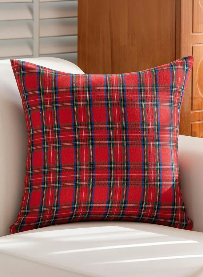 Styli Pack of 2 - Plaid Cushion Cover, 45x45cm