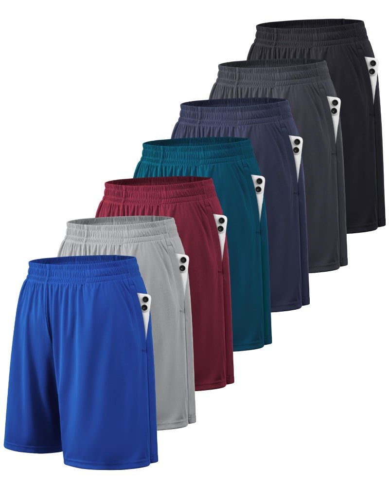 BALENNZ Athletic Shorts for Men with Pockets and Elastic Waistband Quick Dry Activewear - Image 1