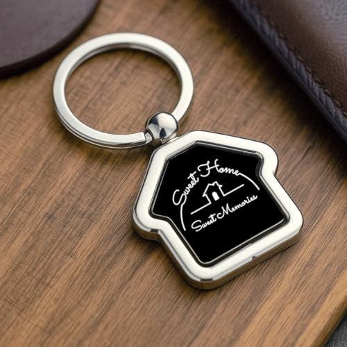Giftana Metal Keychain for Men and Women, Keychain for Bike & Car, Home, New House Keyring, Housewarming Gifts, Love Gifts, Birthday Gifts (Metal Sweet Home Sweet Memories Keychain) - Image 4