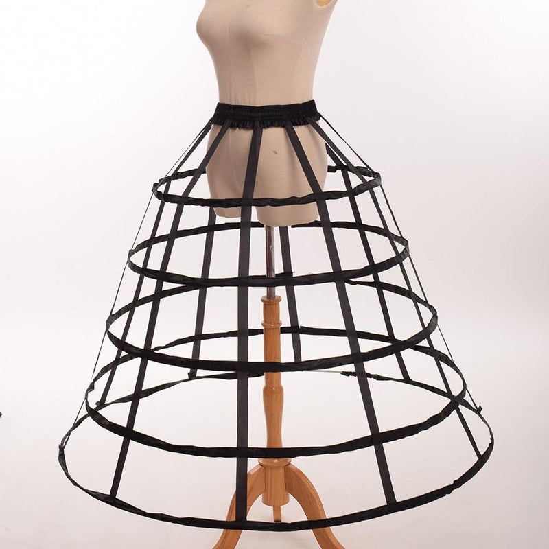 GRACEART Victorian Dress Pannier Hoop Skirt Bustle Cage Skirt - Image 4