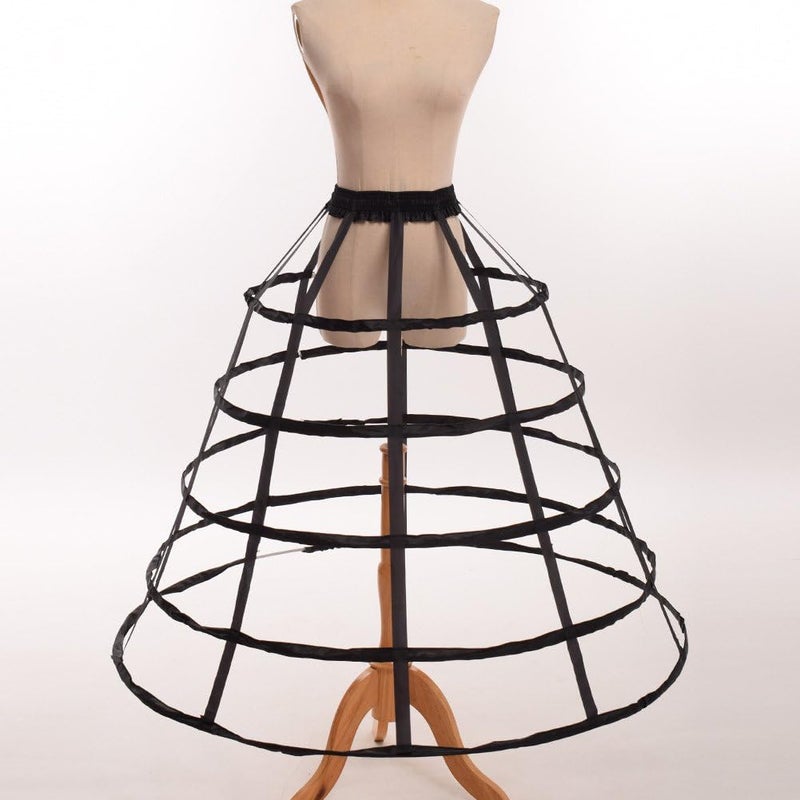 GRACEART Victorian Dress Pannier Hoop Skirt Bustle Cage Skirt - Image 2