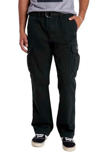 UNIONBAY mens Survivor Iv Relaxed Fit Cargo - Reg and Big Tall Sizes Casual Pants, Black, 50W x 30L US - Image 4