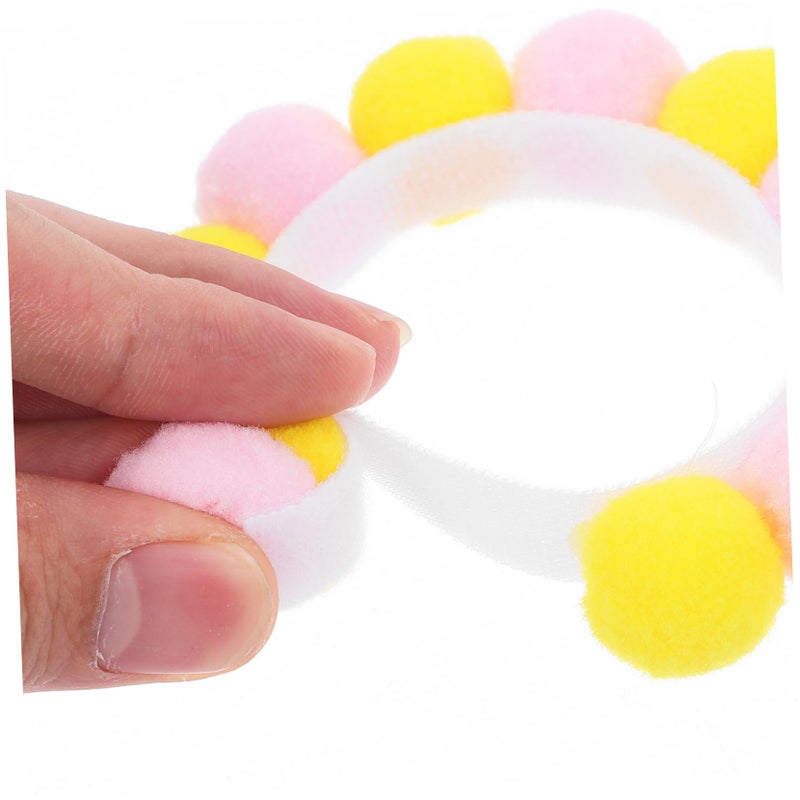Warm Plush Pet Collar For Dogs And Cats With Adorable Balls For Daily Wear - Image 4
