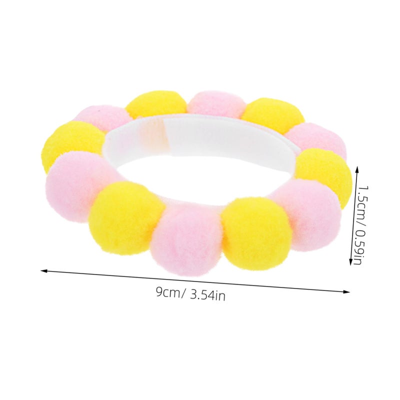 Warm Plush Pet Collar For Dogs And Cats With Adorable Balls For Daily Wear - Image 3