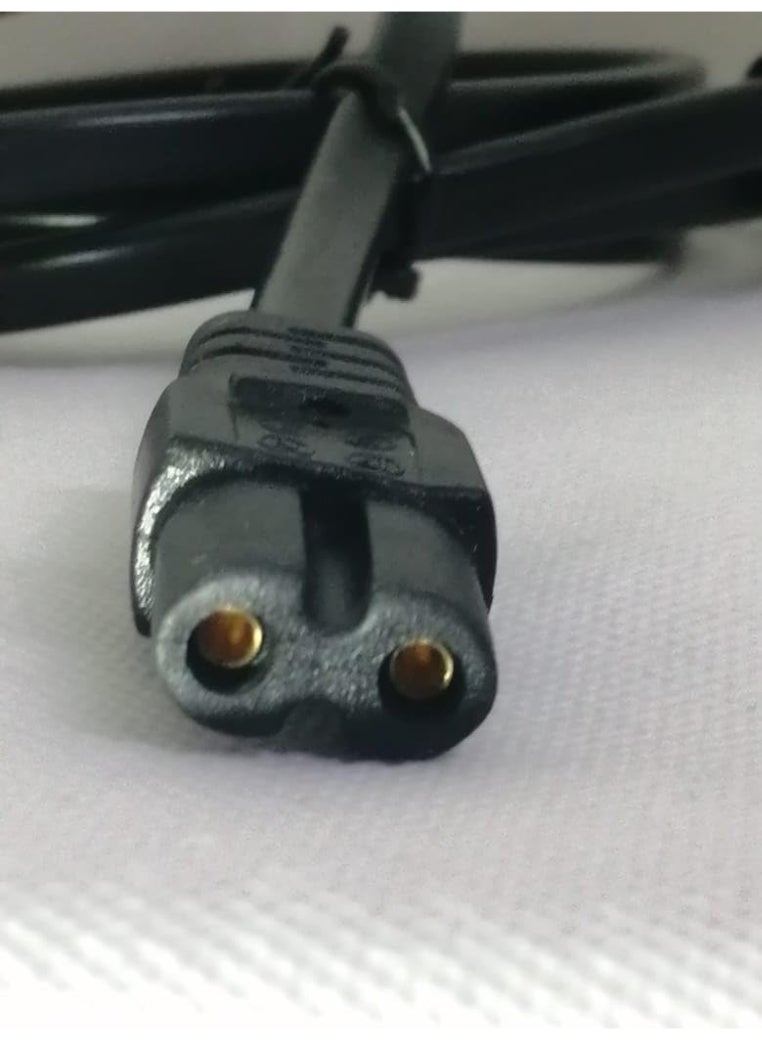 Zexen كابل طاقة 2 دبوس 2 سنون سلك طاقة قابس المملكة المتحدة سلك طاقة تيار متردد لتلفاز LED، طابعة، شاشة، وحدة تحكم، غلاية، مكنسة كهربائية - 1.5 متر، 1 قطعة - Image 2