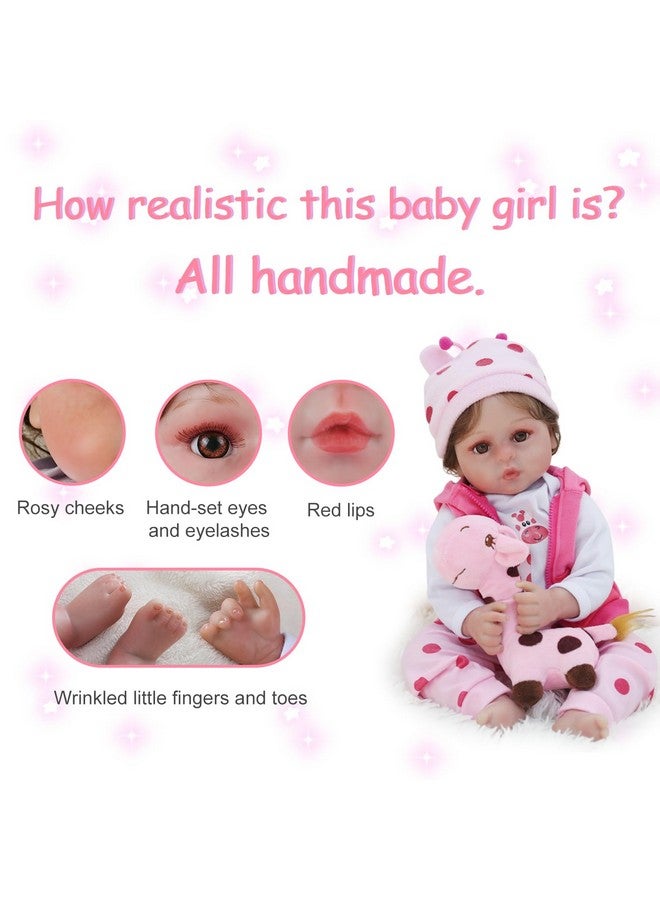 Kaydora Reborn Realistic Newborn Baby Dolls, 18 inch Silicone Real Toddler Girl Lifelike - Image 4