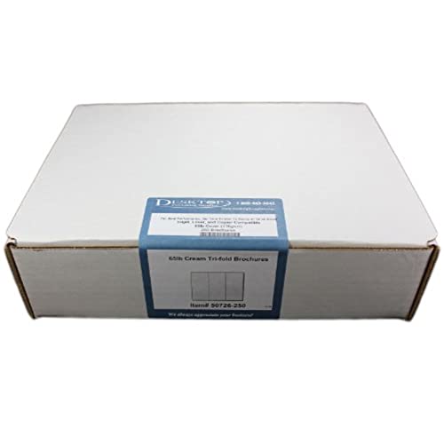 Desktop Publishing Supplies 65lb Off White/Cream Tri-fold Brochures - 250 Brochures - Desktop Publishing Supplies, Inc.™ Brand - Image 3
