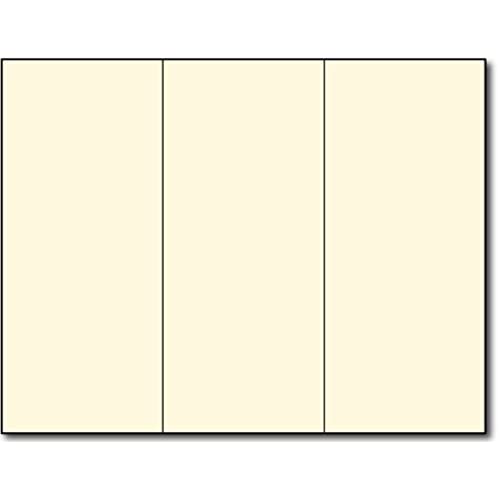 Desktop Publishing Supplies 65lb Off White/Cream Tri-fold Brochures - 250 Brochures - Desktop Publishing Supplies, Inc.™ Brand - Image 1