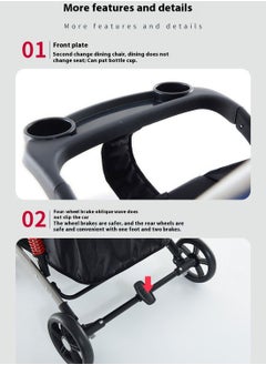 Baby Stroller, Two-Way Trolley,ultra Lightweight And Portable Pushchair With Shock-Absorbing Functional - pzsku/ZD6FA6BF3191D70A9A3DDZ/45/_/1737532656/685f20d1-8500-4e0d-84b3-bf11941cd1ad