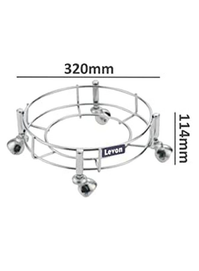 ليفون عربة اسطوانة مع عجلات خروع قوية ذات غلاف فولاذي حامل اسطوانة غاز البترول المسال عربة قابلة للنقل بسهولة - Image 2