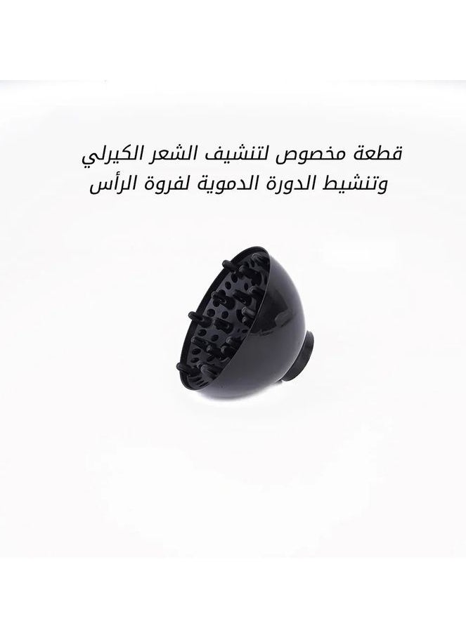 ماركة غير محددة مجفف الشعر PT-v4 مريحة وخفيفة. لديها - أوضاع التحكم في درجة الحرارة ومستويان للسرعة ؛ الهواء الساخن والبارد قابل للتعديل.  - Image 3