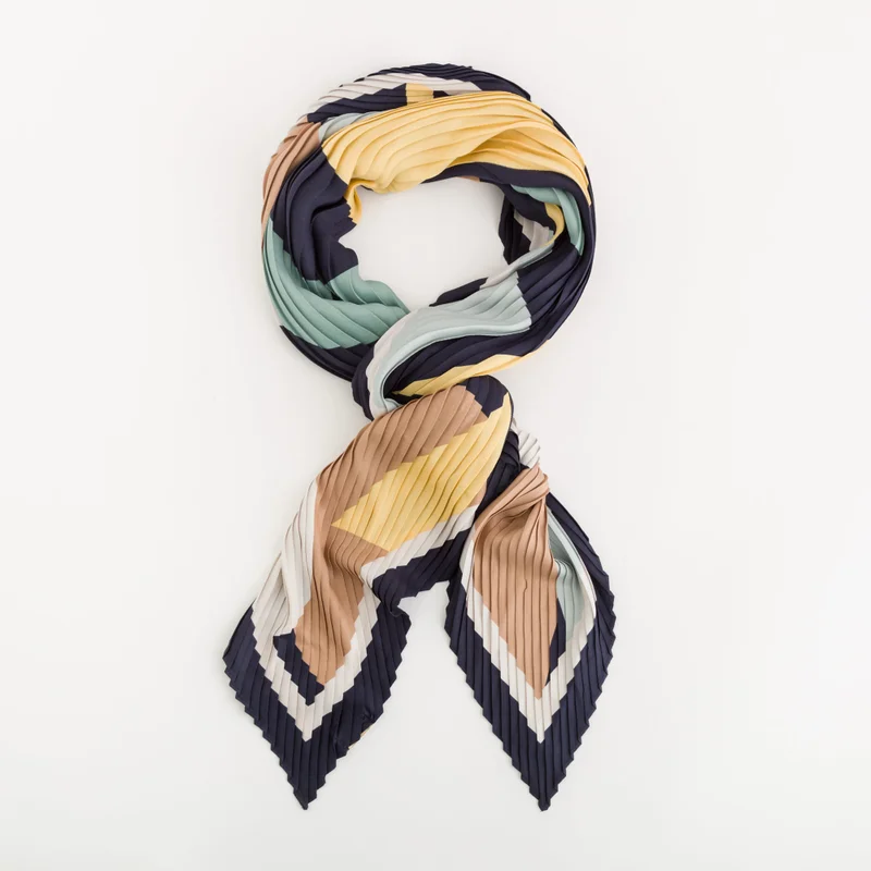 كاربيزا Women's Scarf Foulard Navy Blue/Multicolor