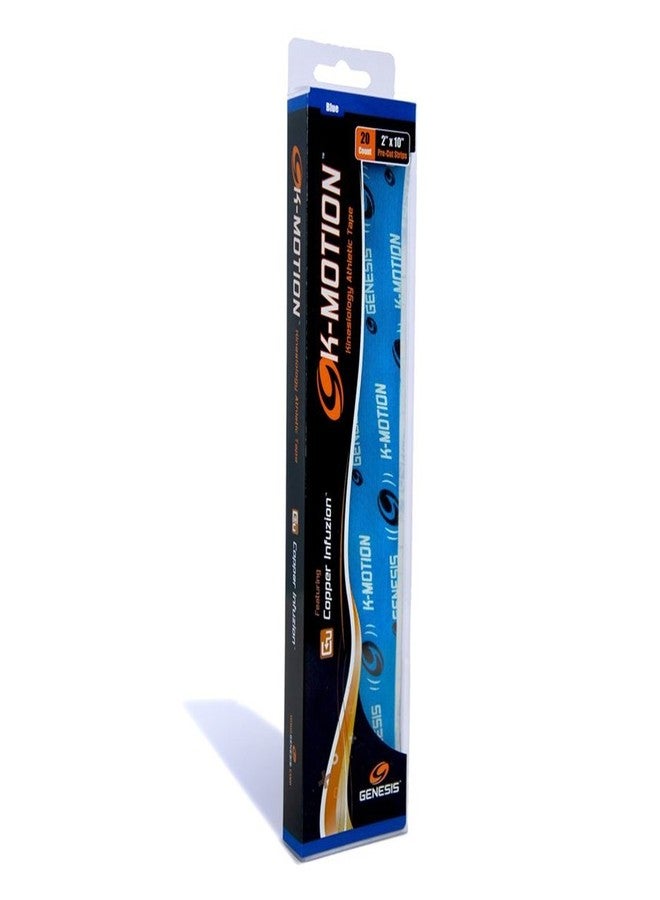Genesis K-Motion Tape with Copper Infuzion- Blue Pre-Cut Pack - Image 1