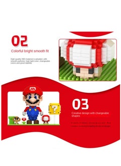 XiuWoo Super Mario Bros Building Bricks Set  DIY Block Building Set Classic Mini Building Bricks Assembling Building Blocks Suitable  - Image 5