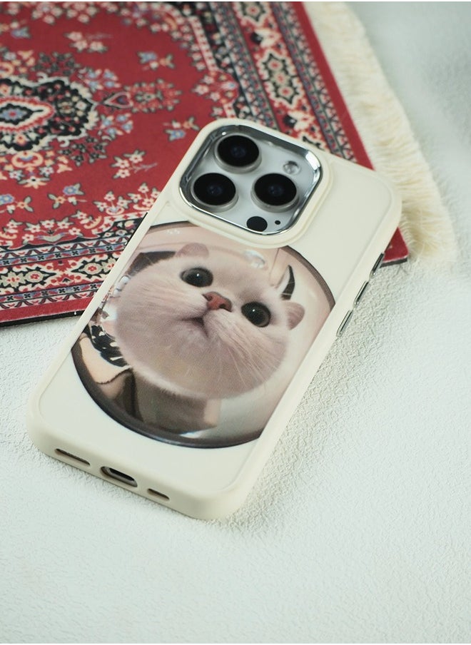 ShebSheb - Cute Cat iPhone 13 Pro Max Case, Phone Cases with Camera Lens Protector  Soft Silicone Shockproof Protective Cover - Image 1