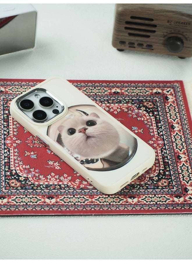 ShebSheb - Cute Cat iPhone 13 Pro Max Case, Phone Cases with Camera Lens Protector  Soft Silicone Shockproof Protective Cover - Image 1