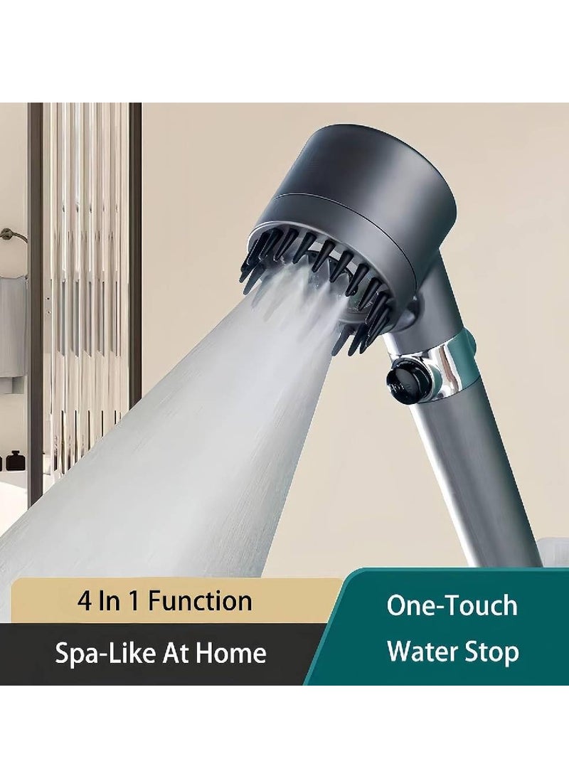GENNEXT Shower Filter Shower Head - High Pressure Remove Chlorine and Impurities, Massages Scalp to anti Hairfall and Dry Skin, with Shower Hose Holder - Image 2