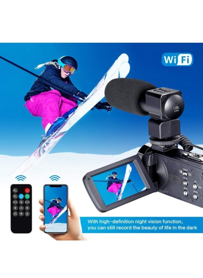 Generic Products 4K Camera Suitable For 48MP HD Digital Camera Video Recorder, With Microphone Touch Screen-Body Color:Led Light  - Image 5