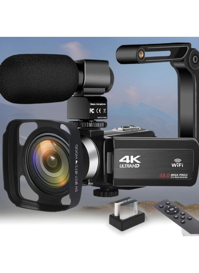 Generic Products 4K Camera Suitable For 48MP HD Digital Camera Video Recorder, With Microphone Touch Screen-Body Color:Led Light  - Image 2