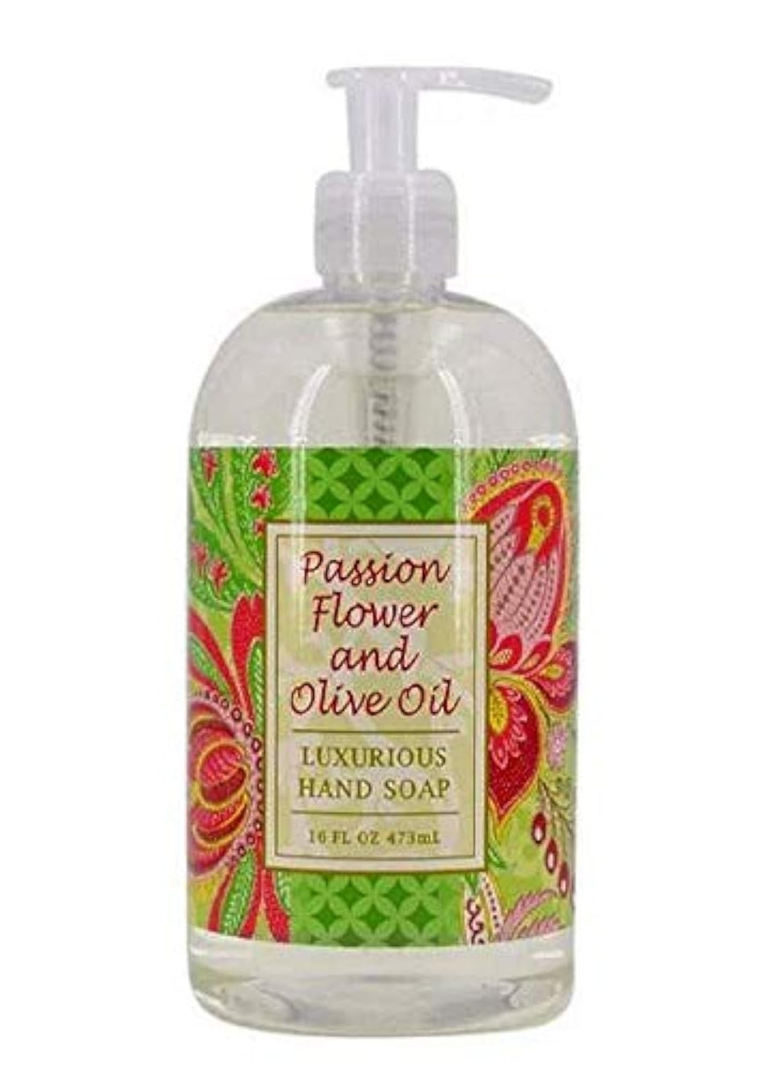 greenwich bay - Greenwich Bay Trading Co Scented Liquid Hand Soap in Beautiful Packaging  16 Ounce Bottle Passion Flower - Image 1