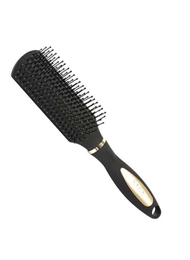 Vega Flat Brush Black And Silver Colored Handle And Black Colored Brush Head  - Image 2