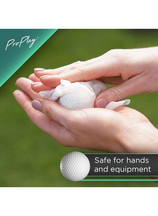 pro:play Ball & Club Cleaning Wipes | Powerful Cleaner Removes Dirt, Grass, and Sand | Convenient, Resealable Pack - Unscented 3 Pack - Image 5