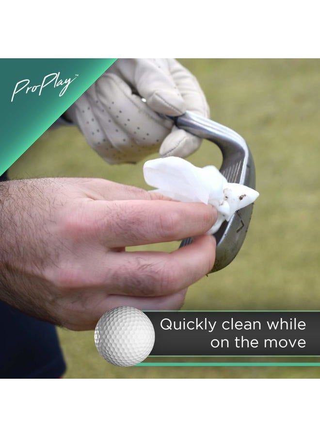 pro:play Ball & Club Cleaning Wipes | Powerful Cleaner Removes Dirt, Grass, and Sand | Convenient, Resealable Pack - Unscented 3 Pack - Image 4