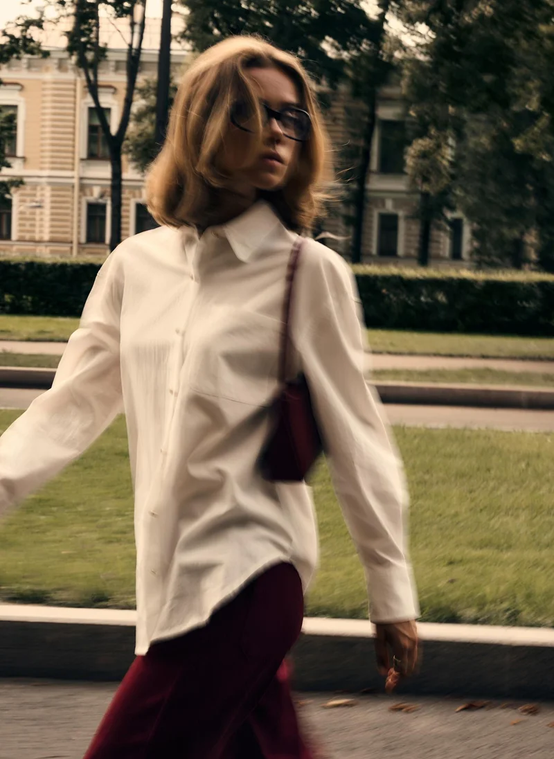 Lichi Loose shirt with accent buttons