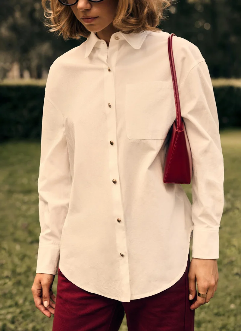 Lichi Loose shirt with accent buttons