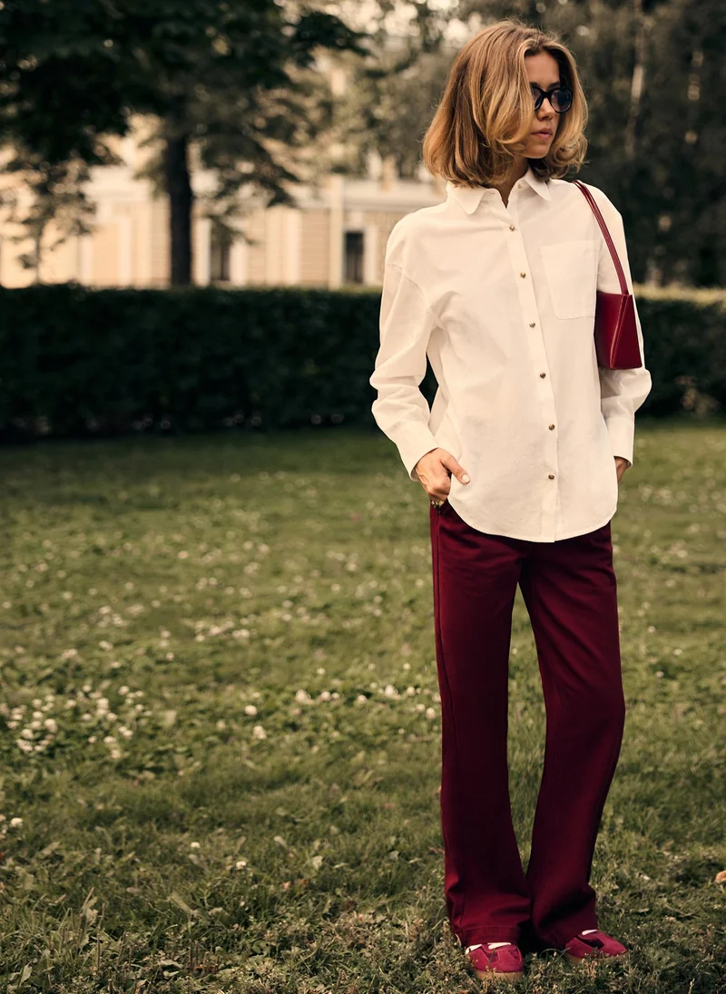 Lichi Loose shirt with accent buttons