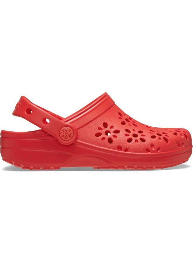crocs Kids Classic Floral Cut Out Clog  - Image 1