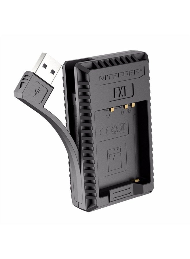 FX1 Digital USB Camera Battery Charger Compatible with Fujifilm NP-W126 and NP-W126S Batteries