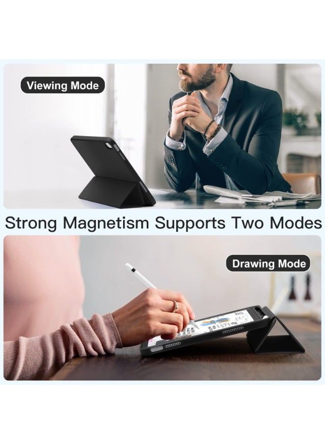 Tablet Case Cover for Honor MagicPad 2 12.3 Inch, Auto Wake/Sleep, Comfortable Skin Touch, Slim Trifold Stand Protective Cover with Soft TPU Back, Black - Image 5