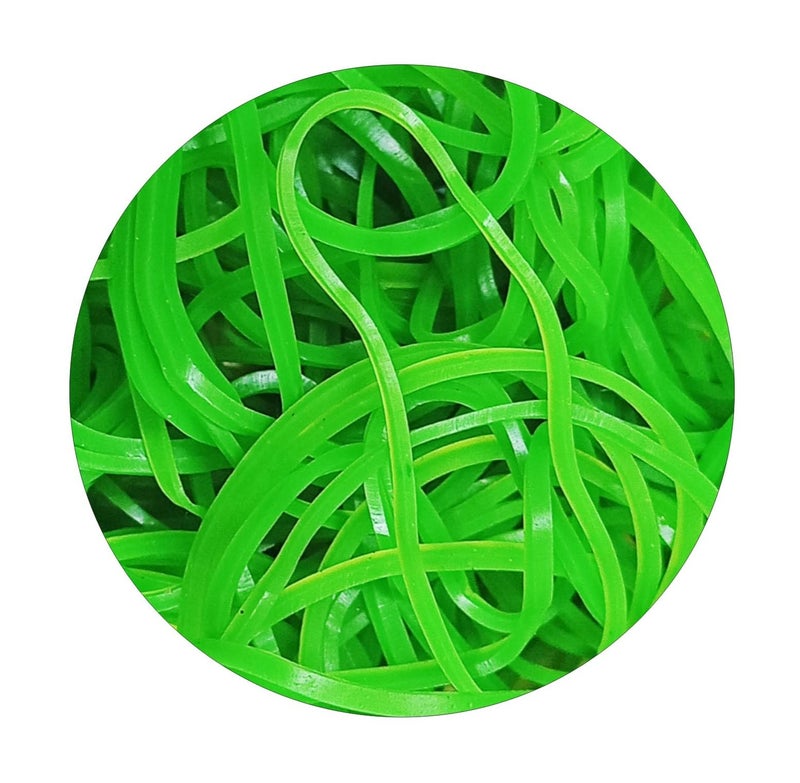 IMPRINT Rubber Bands, 3 inch Diameter (Green) -150 Pieces - Image 4