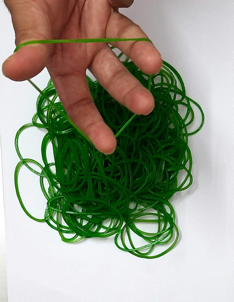 IMPRINT Rubber Bands, 3 inch Diameter (Green) -150 Pieces - Image 2