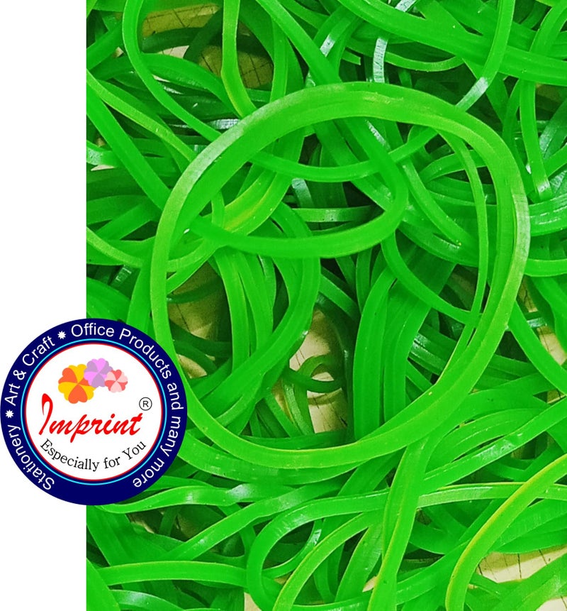 IMPRINT Rubber Bands, 3 inch Diameter (Green) -150 Pieces - Image 5