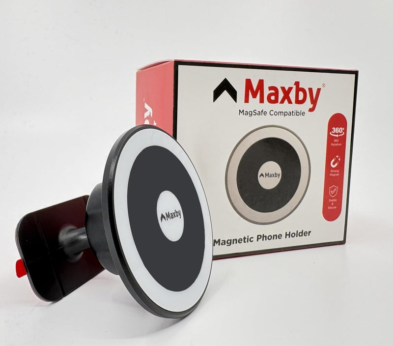 Maxby Treadmill Phone Holder with Adhesive Base â€“ MagSafe Compatible Magnetic Mount for Exercise Bike, Elliptical & Step Machine Consoles | Hands-Free Viewing, Sleek Low-Profile Design - Image 5