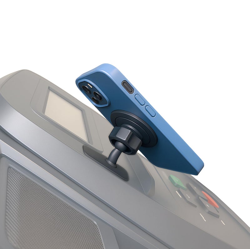 Maxby Treadmill Phone Holder with Adhesive Base â€“ MagSafe Compatible Magnetic Mount for Exercise Bike, Elliptical & Step Machine Consoles | Hands-Free Viewing, Sleek Low-Profile Design - Image 1