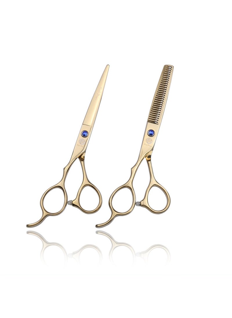 Purple Dragon - Purple Dragon 60 inch Left Hand Barber Hair Cutting Scissor and Thinning Shears  for Professional Lefthanded Hairstlist - Image 1