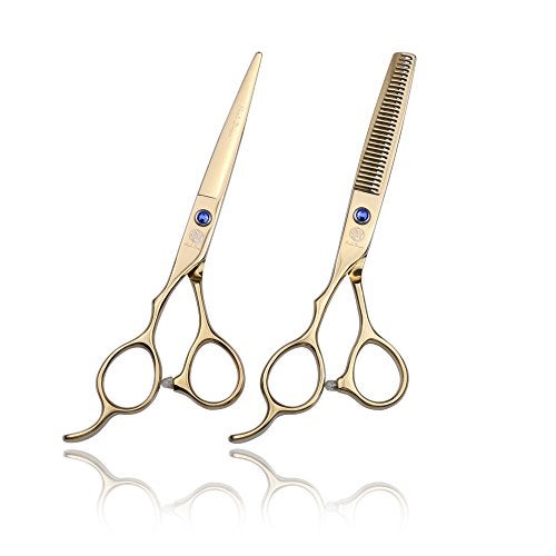 Purple Dragon 60 inch Left Hand Barber Hair Cutting Scissor and Thinning Shears for Professional Lefthanded Hairstlist - Image 1